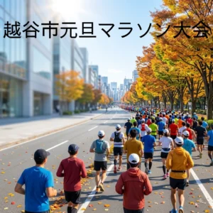 越谷市元旦マラソン大会のアイキャッチ画像